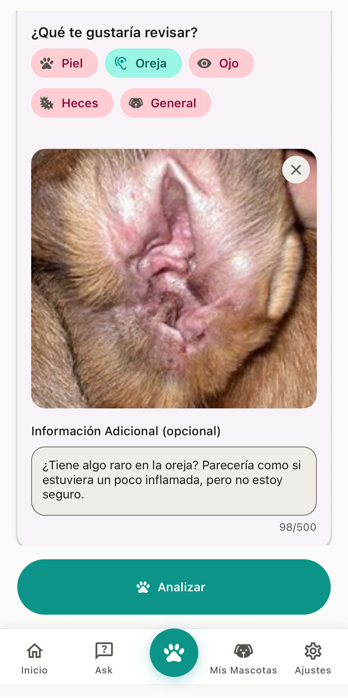 Placeholder image for AI health-check feature