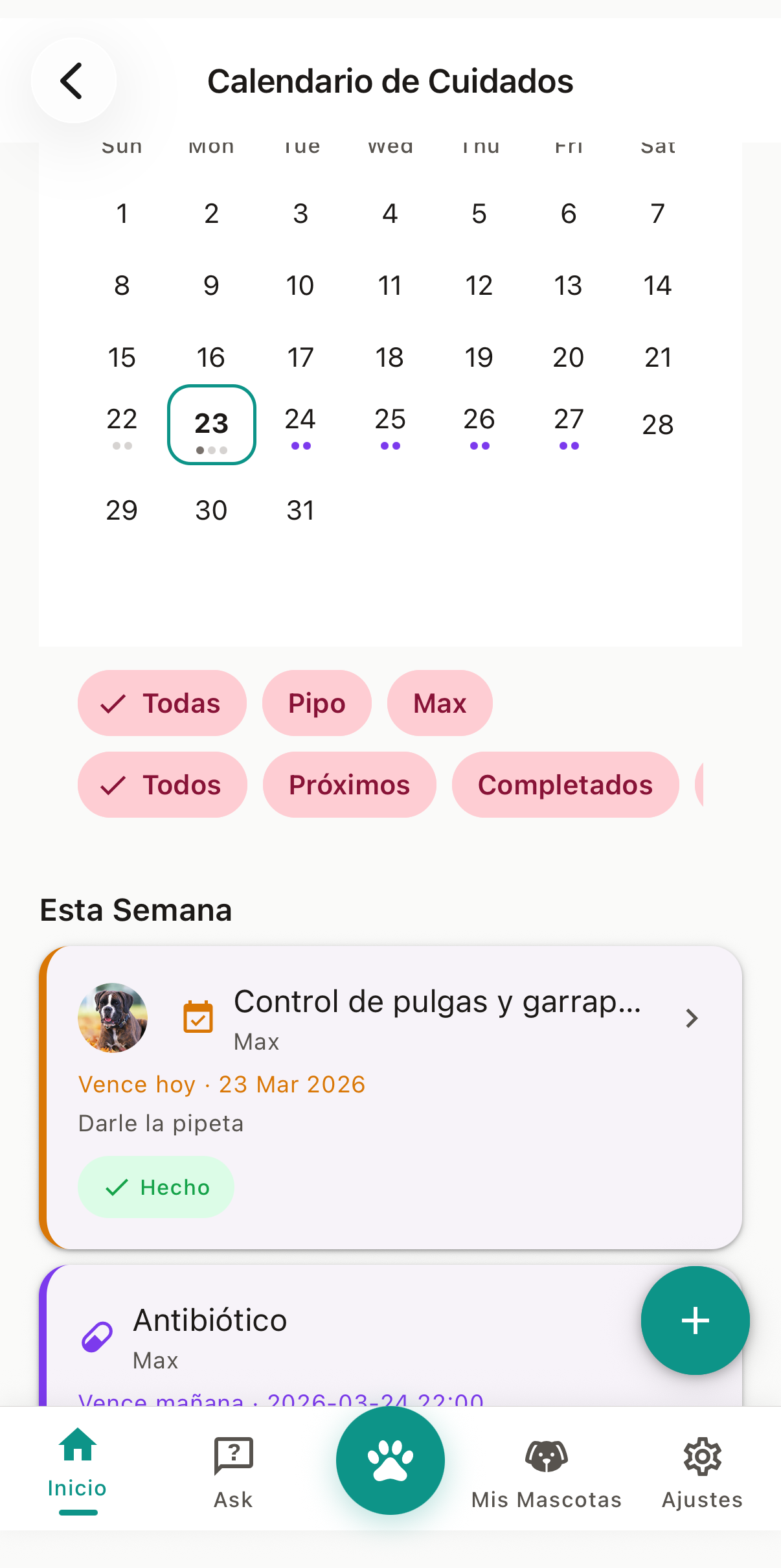 Placeholder image for care and medication feature